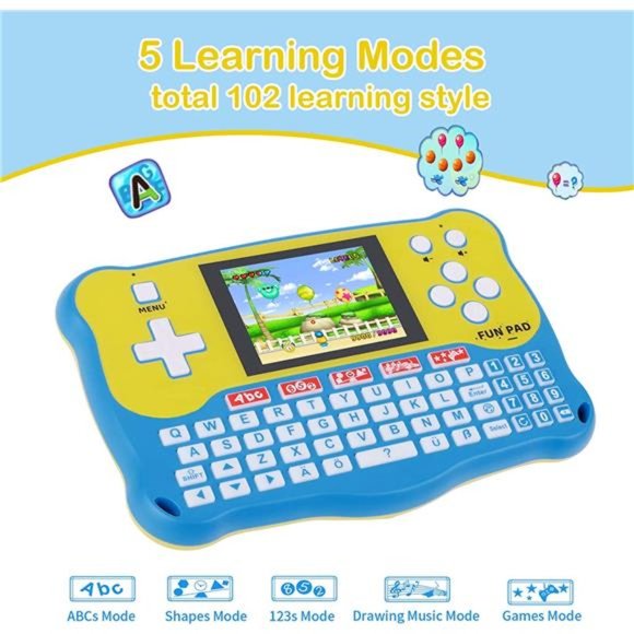 Kids Tablet/Baby Learning Pad with 102 Activities, ABC Alphabet Handheld Game - Picture 2 of 6